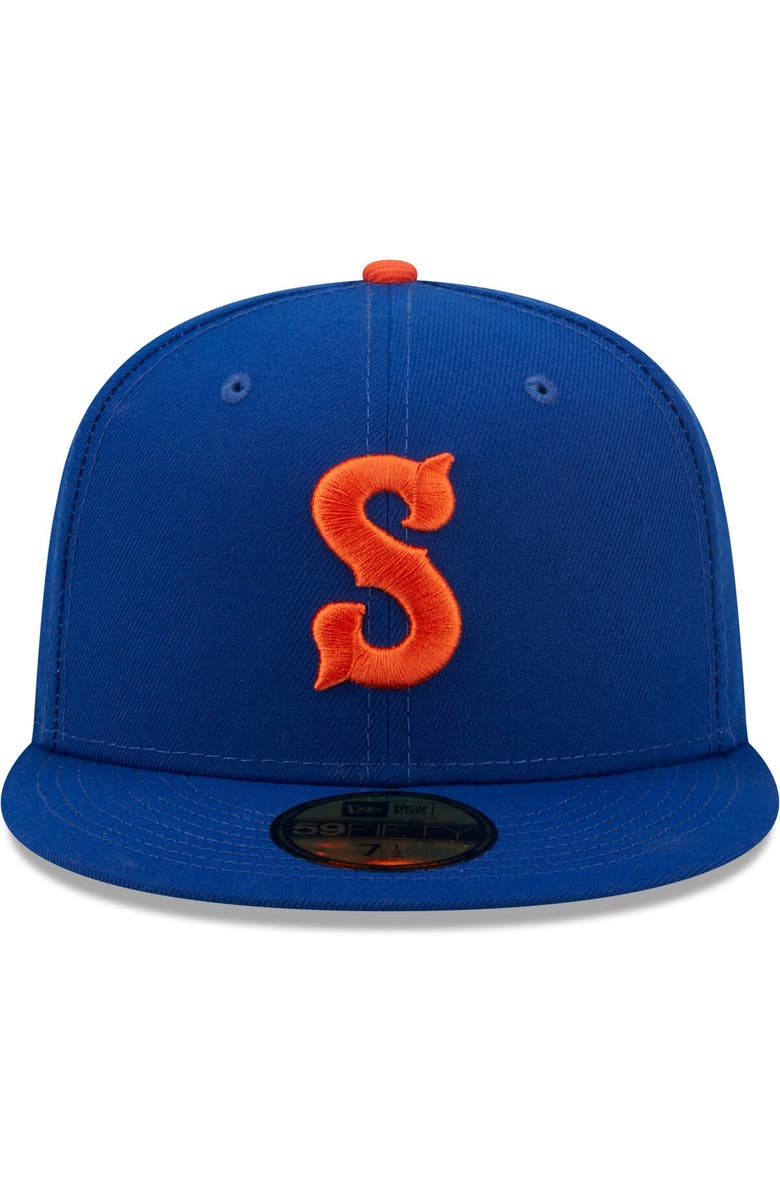 New Era Men's New Era Blue Syracuse Mets Authentic Collection 59FIFTY Fitted Hat, Alternate, color, 
