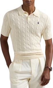 Polo Ralph Lauren Cable Short Sleeve Polo Sweater