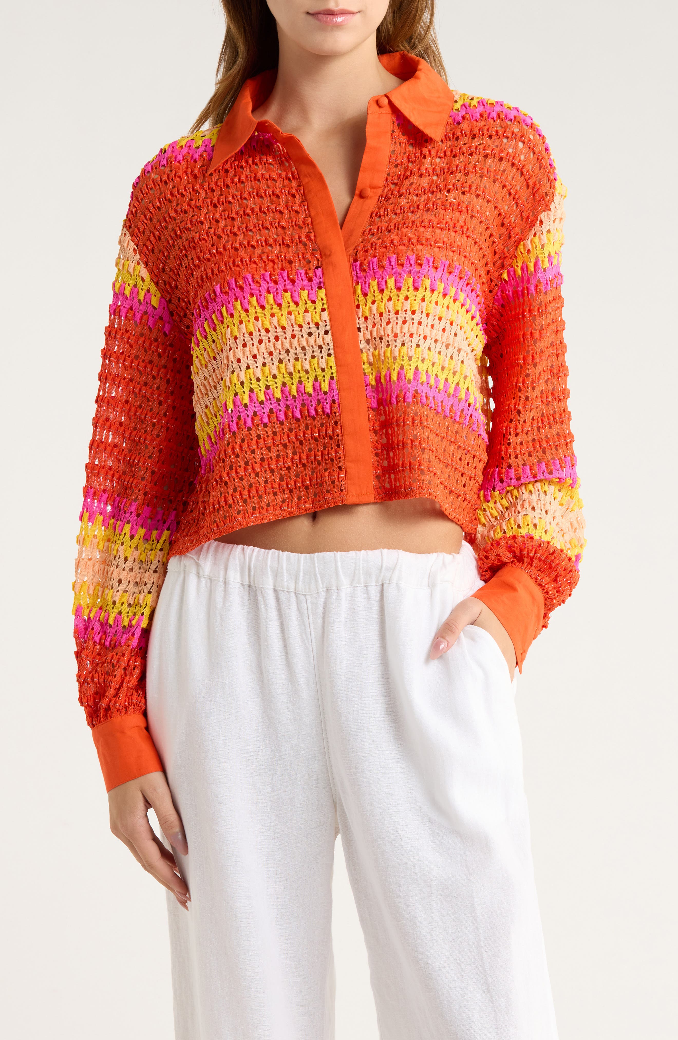 selected VIVID ORANGE CROCHET