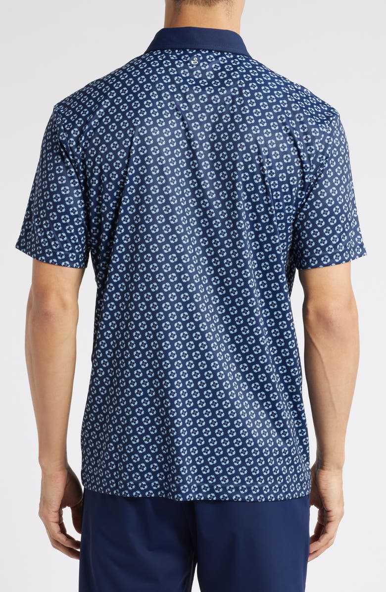 Swannies Harris Medallion Print Golf Polo, Alternate, color,