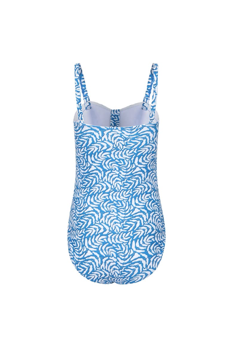 Resort Printed Tummy Control One Piece Bathing Suit, Alternate, color, Blue