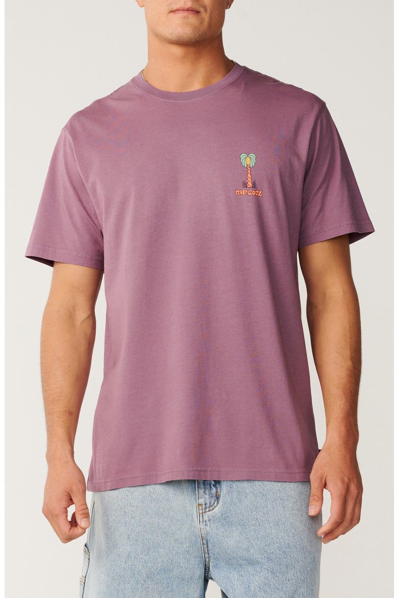 Pacific Rinse Cotton Graphic T-Shirt, Main, color, DUSTY PURPLE