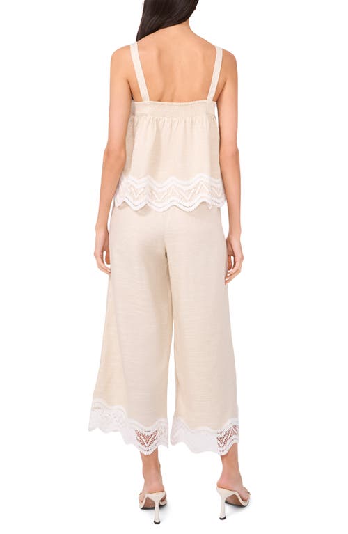 Parker The Daniela Wide Leg Crop Pants In Beige