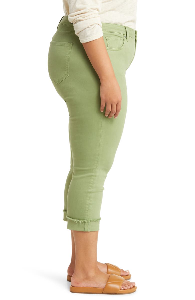 KUT from the Kloth Amy Frayed Crop Slim Straight Leg Jeans, Alternate, color,