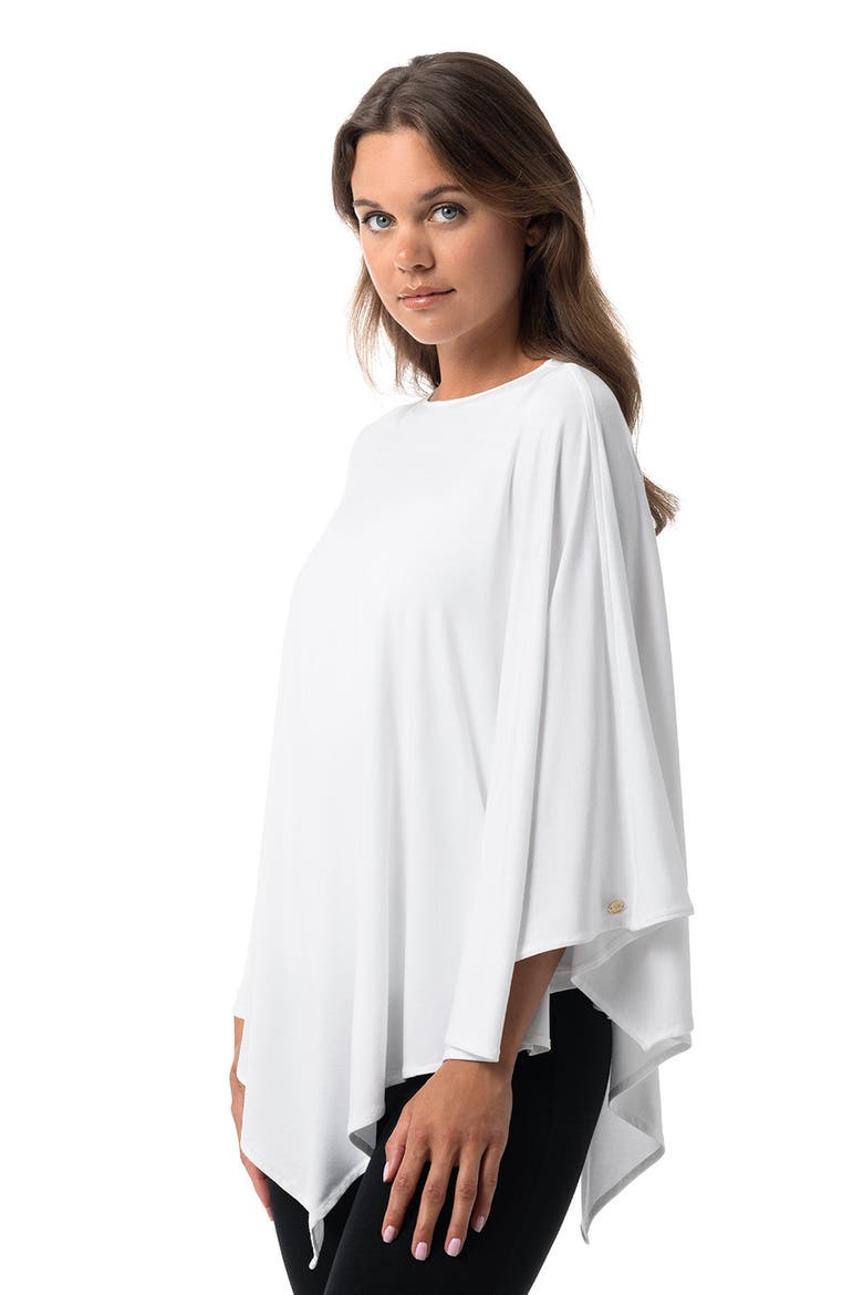 Women's Tama Poncho, UPF 50+ Sun Protection, Alternate, color, White