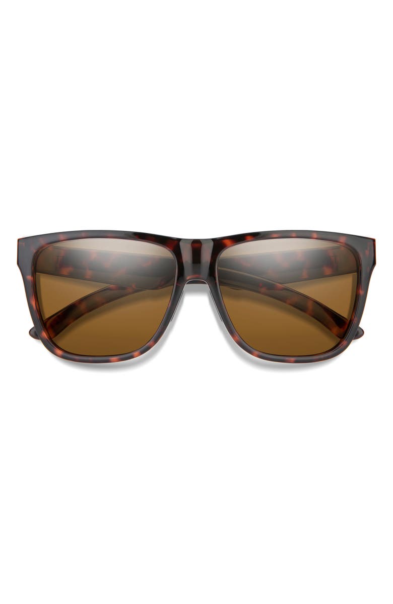 Smith Lowdown XL 2 60mm ChromaPop<sup>™</sup> Polarized Square Sunglasses, Main, color, Tortoise / Chromapop Brown