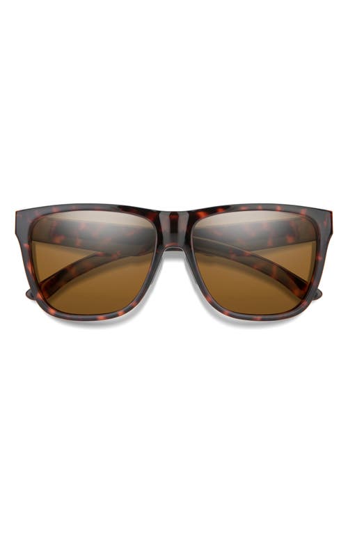 Smith Lowdown Xl 2 60mm Chromapop™ Polarized Square Sunglasses In Brown