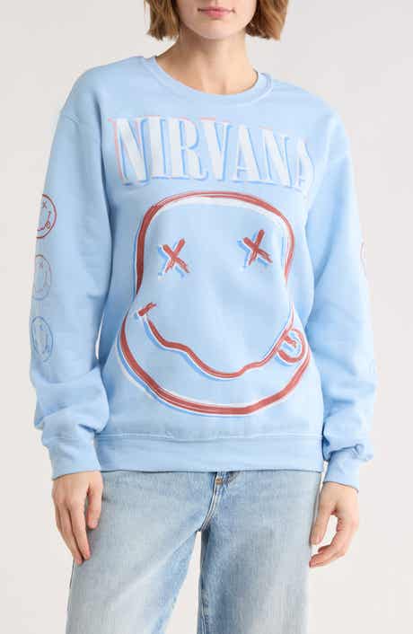 Merch Traffic Nirvana Cotton Blend Sweatshirt