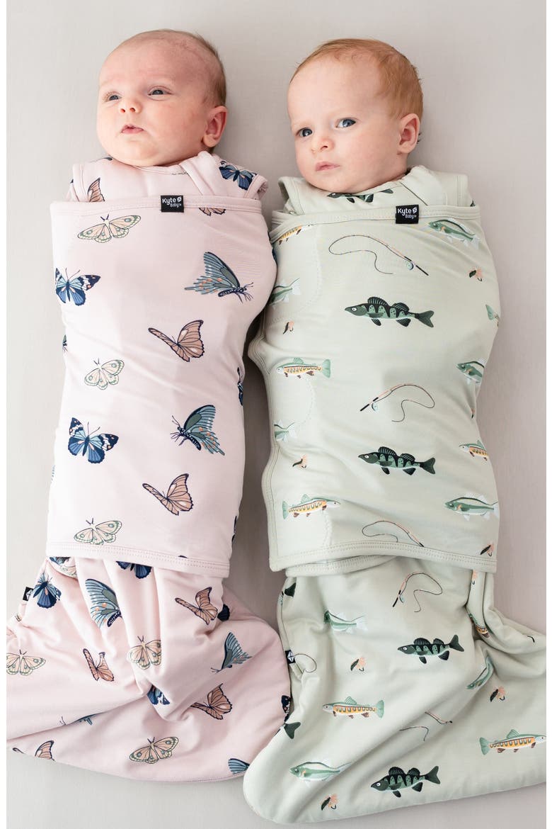 Sleep Bag Swaddler, Alternate, color, BLUSH BUTTERFLY