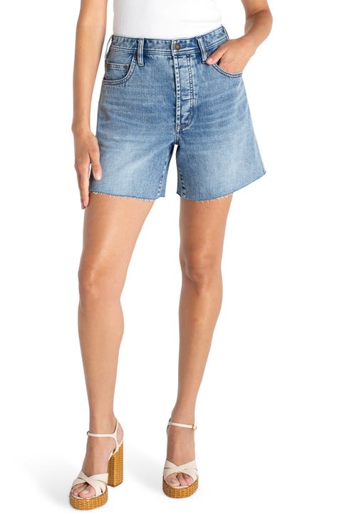High Waist Cutoff Denim Shorts (Manhattan)