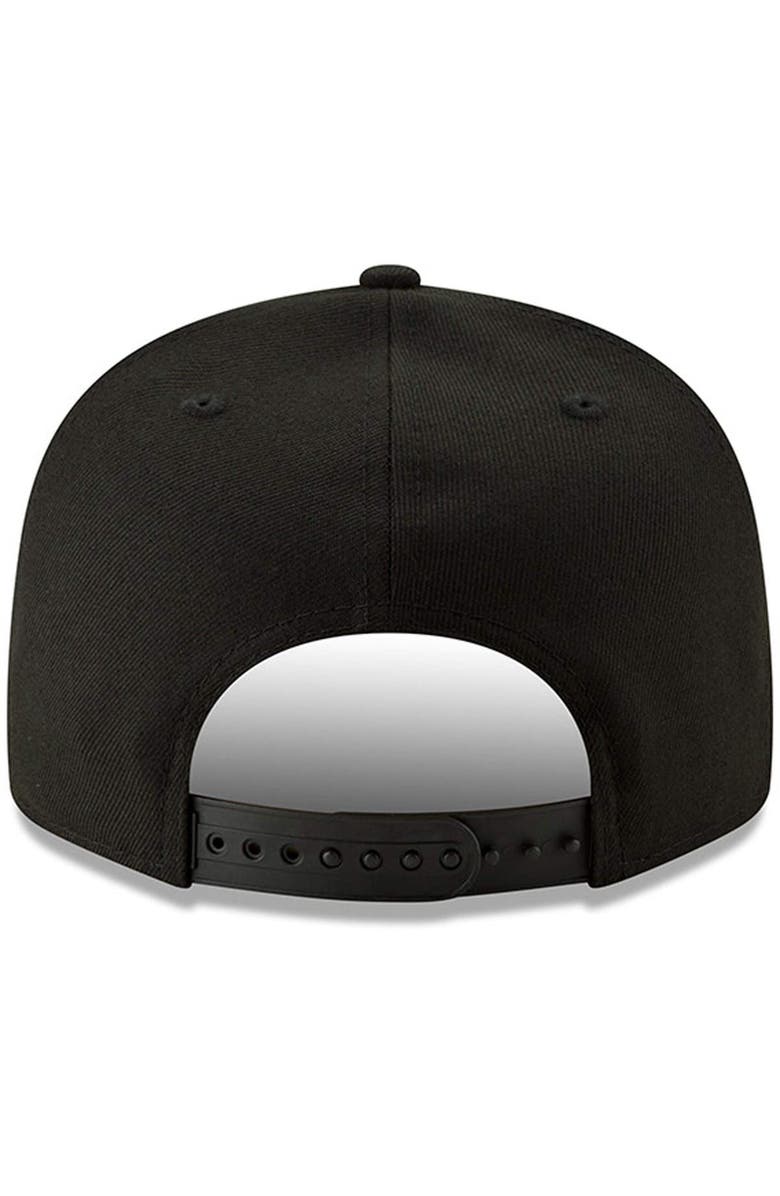 New Era Men's New Era Black Minnesota Vikings Black On Black 9FIFTY Adjustable Hat, Alternate, color, 