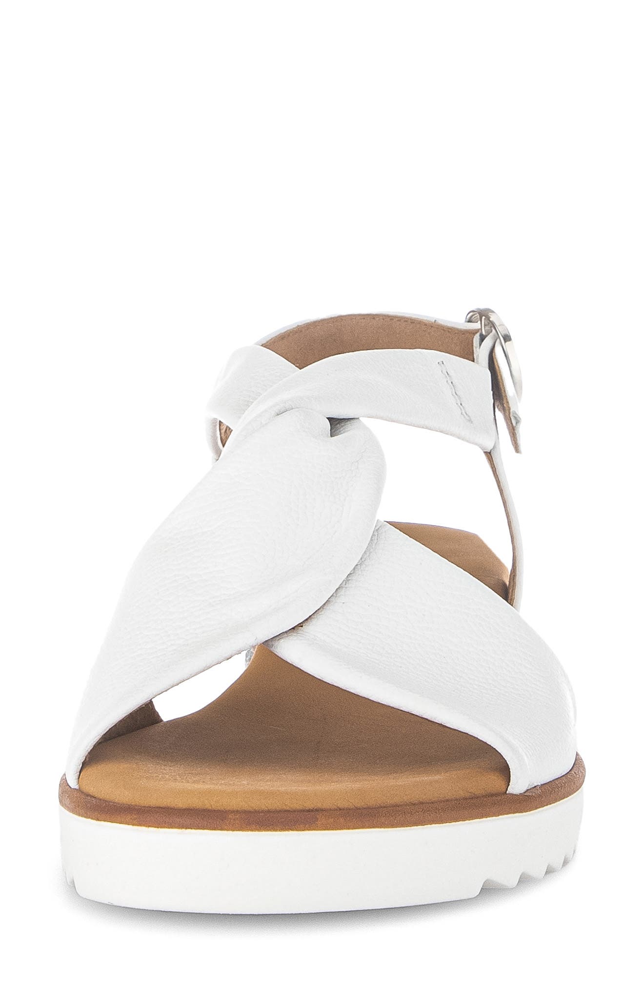 Ankle Strap Wedge Sandal, Alternate, color, WHITE