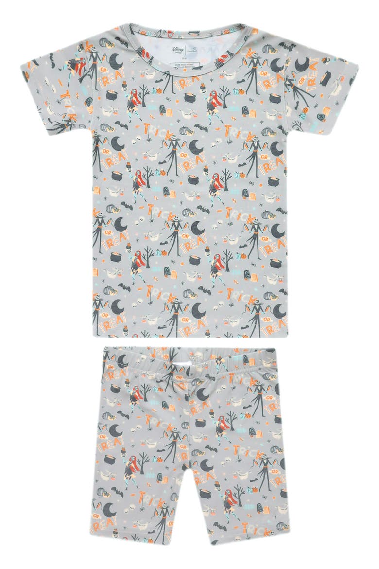 The Nightmare Before Christmas Fitted Two-Piece Short Pajamas, Main, color, NTMARE BEFORE XMAS