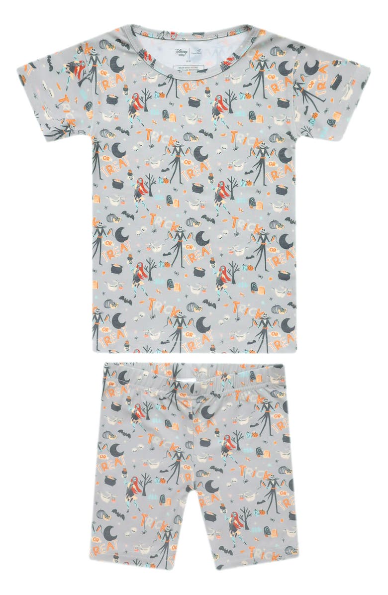 Copper Pearl The Nightmare Before Christmas Fitted Two-Piece Short Pajamas, Main, color, Ntmare Before Xmas
