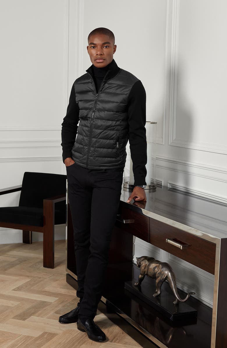 Ralph Lauren Purple Label Men's Double Face Wool Hybrid Jacket, Alternate, color, Polo Black