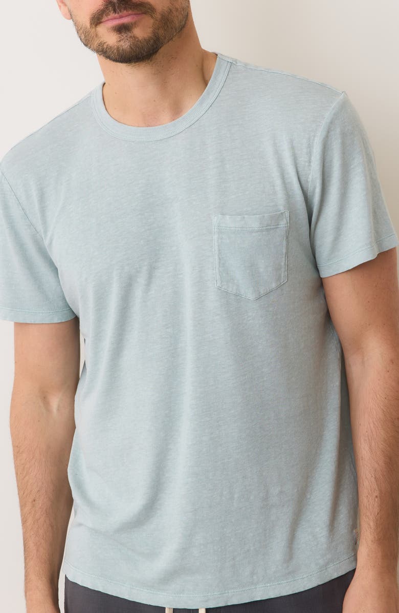 Marine Layer Relaxed Fit Hemp & Cotton T-Shirt, Alternate, color, Surf Spray