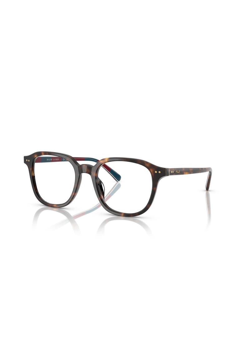 52mm Round optical glasses, Main, color, Tortoise