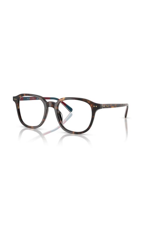 Polo Ralph Lauren 50mm Round Optical Glasses In Brown