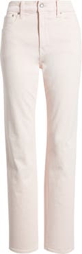 Madewell The Longline Garment Dyed High Waist Straight Leg Jeans