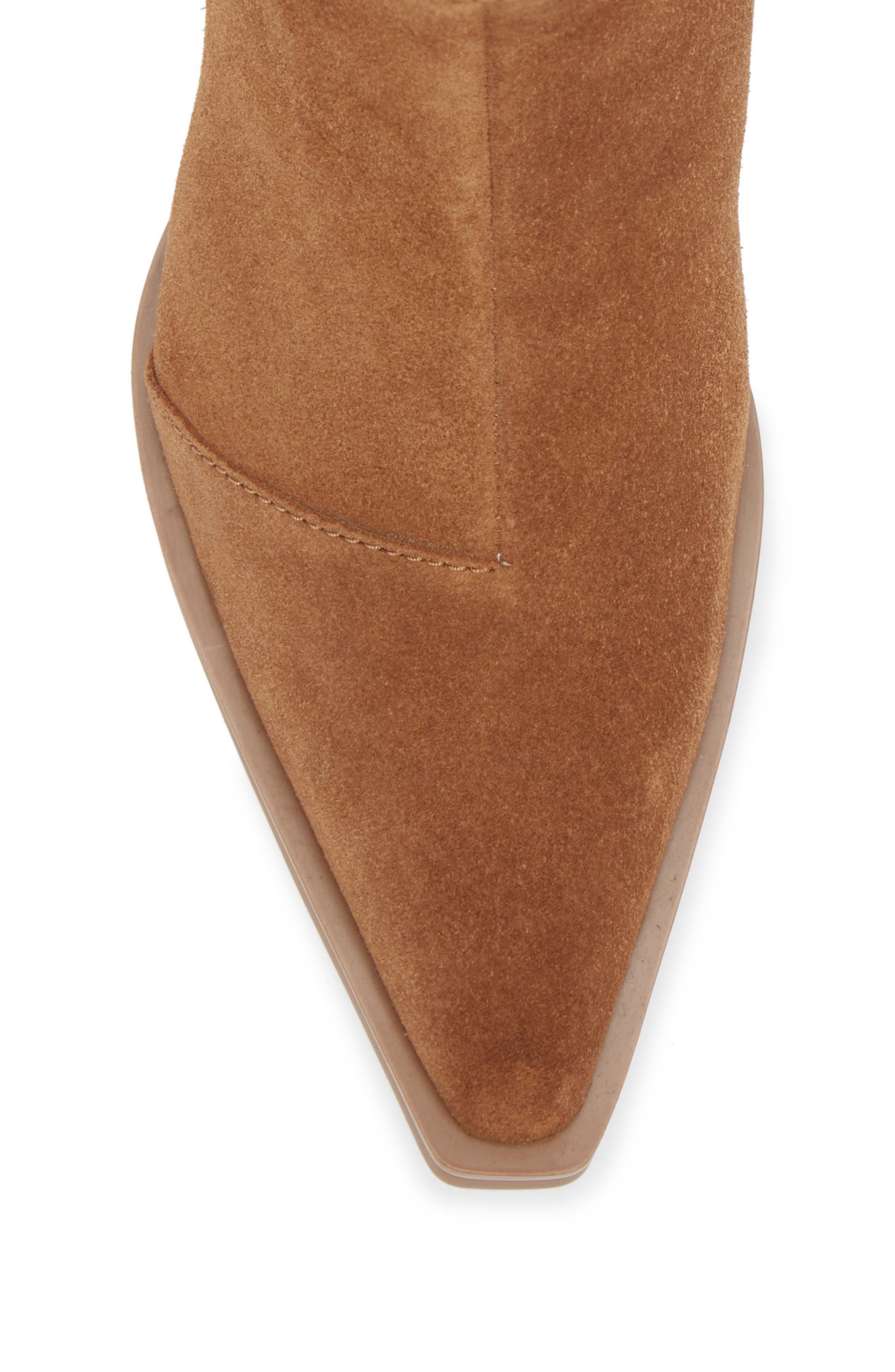 rag & bone Dart Pointed Toe Bootie, Alternate, color, Brown Leather Suede