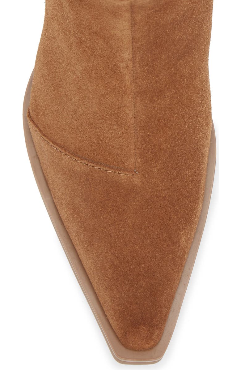 rag & bone Dart Pointed Toe Bootie, Alternate, color, Brown Leather Suede
