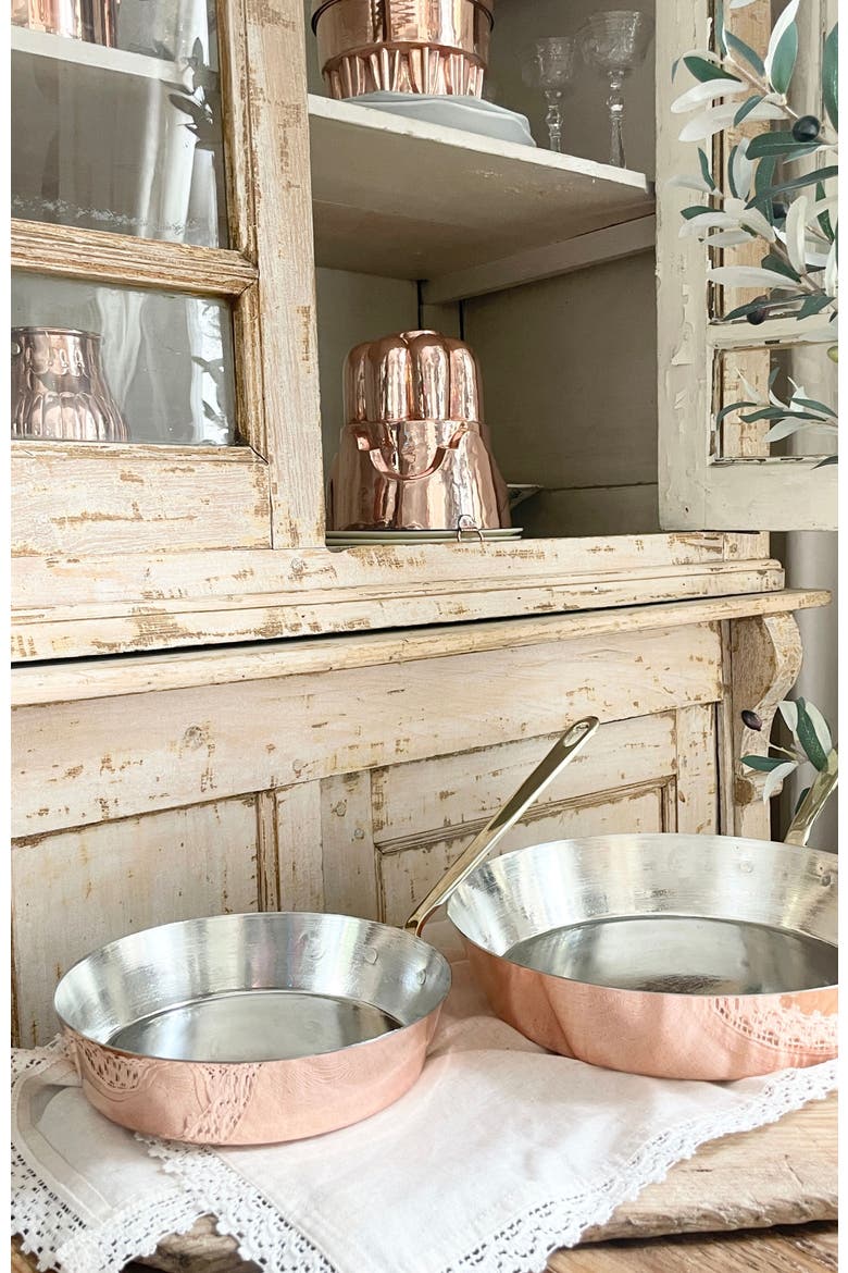 Vintage Inspired Copper Fry Pan, Alternate, color, Copper