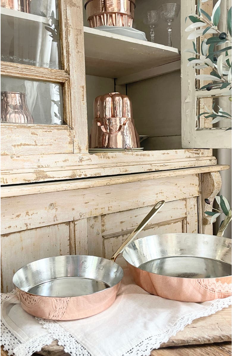 Coppermill Kitchen Vintage Inspired Copper Fry Pan, Alternate, color,