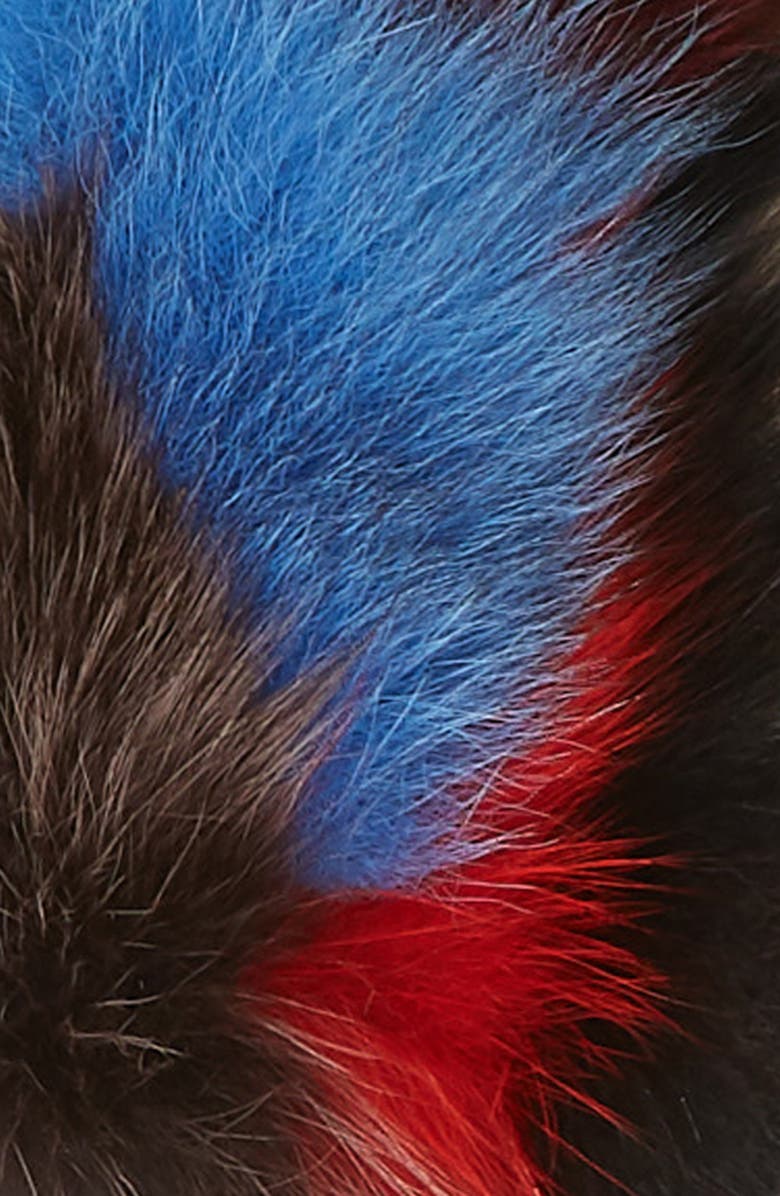 Jocelyn Insomniac Genuine Fox Fur Open Top Mittens, Alternate, color, 