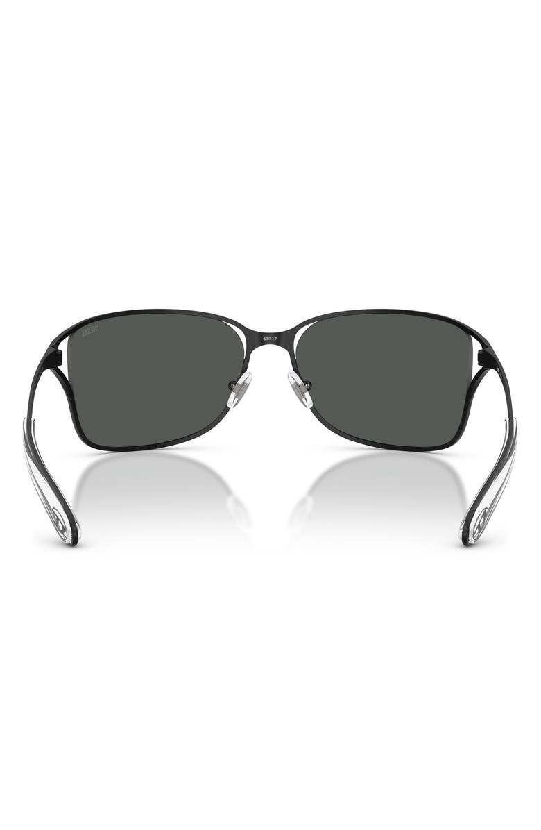 DIESEL<sup>®</sup> 61mm Pillow Sunglasses, Alternate, color, Matte Black / Dark Grey