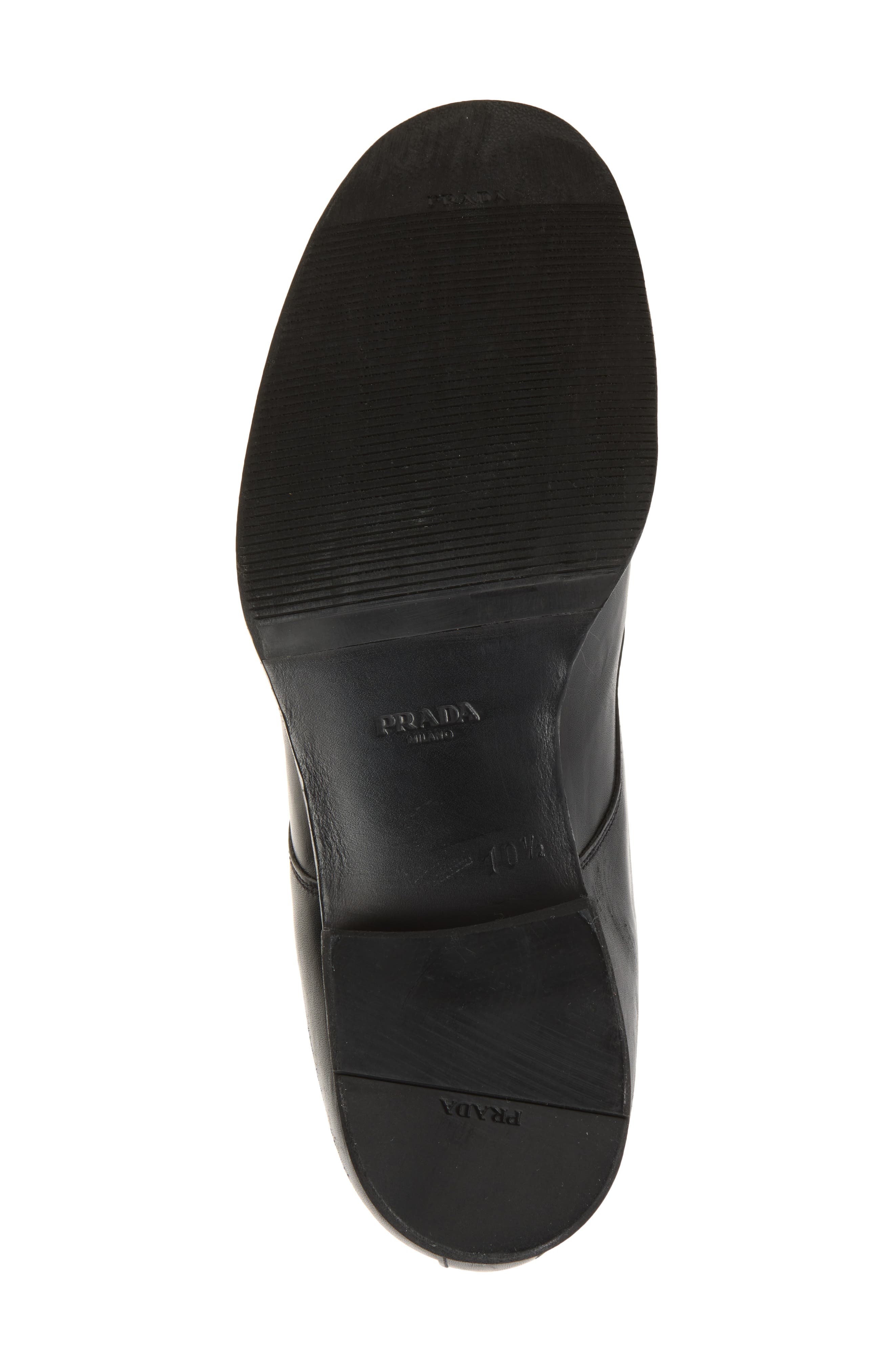 Leather Combat Boot, Alternate, color, NERO