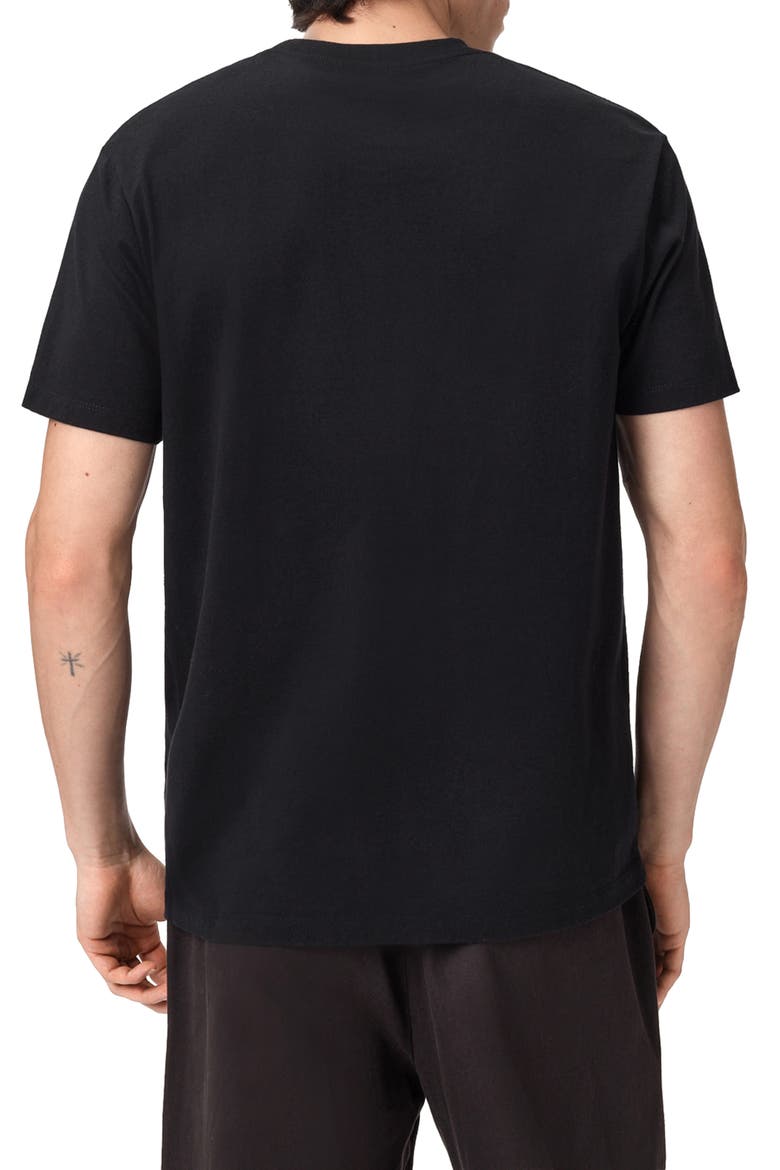 Cipher Relaxed T-Shirt, Alternate, color, JET BLACK