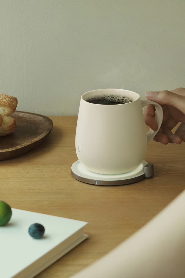 Ui Self-Heating Mug Set - Soft Gray, Alternate, color, White