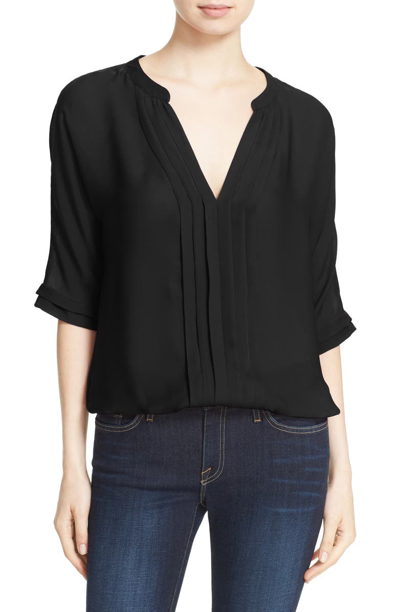 Joie 'Marru' Semi-Sheer Silk Blouse, Alternate, color,