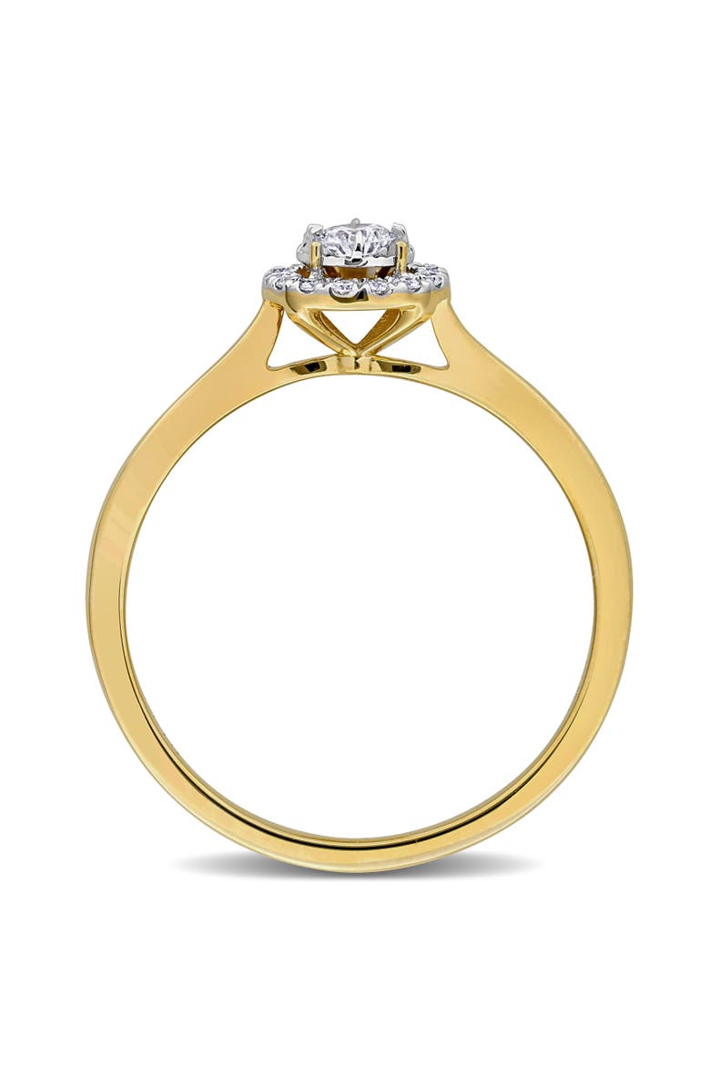 Julianna B. 1/6 ctw Lab-Grown Diamond Engagement Ring 18k, Alternate, color,