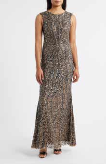 Pisarro Nights Sequin Sleeveless Gown
