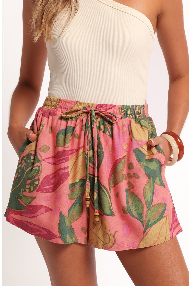 Cabo Drawstrings Shorts, Alternate, color, PINK RIO