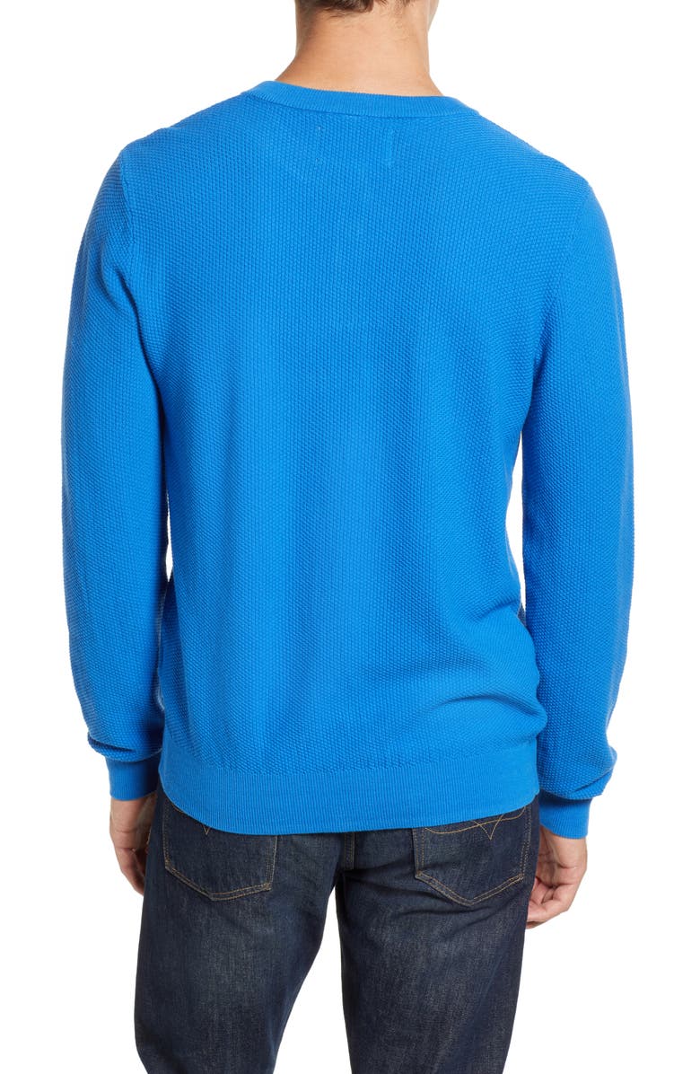 Schott NYC Men's Crewneck Cotton Henley Sweater, Alternate, color, 
