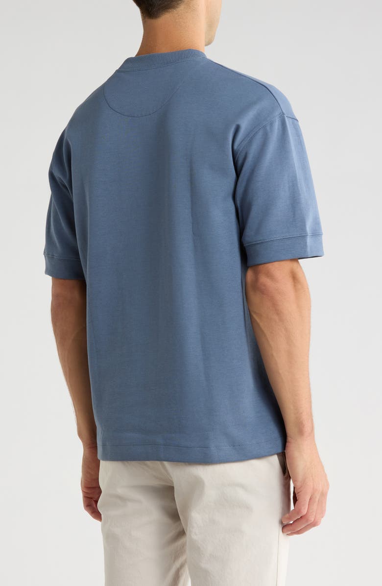 DENIM AND FLOWER Heavyweight Cotton Blend T-Shirt, Alternate, color, Denim Blue