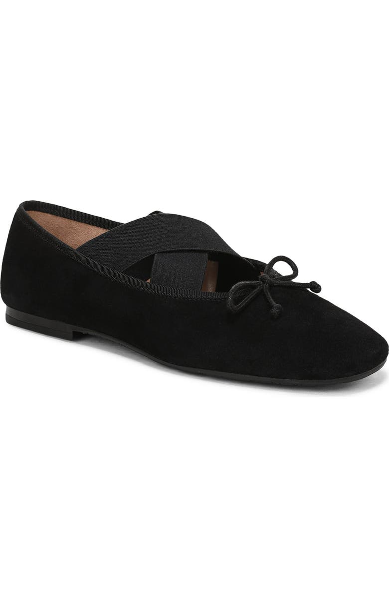 Sam Edelman Arya Ballet Flat, Main, color, Black Suede