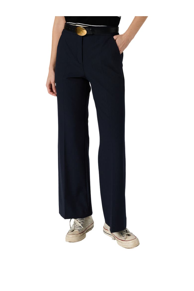 Avia Mid Rise Tailored Trousers, Main, color, Navy Blue