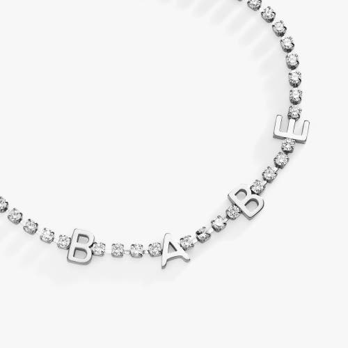 Alex And Ani Babe Tennis Chain Bracelet In Silver