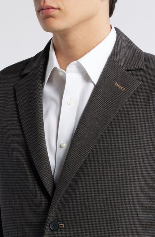 Mizzen + Main Mizzen+main Watson Microcheck Wrinkle Resistant Stretch Flannel Sport Coat In Gray