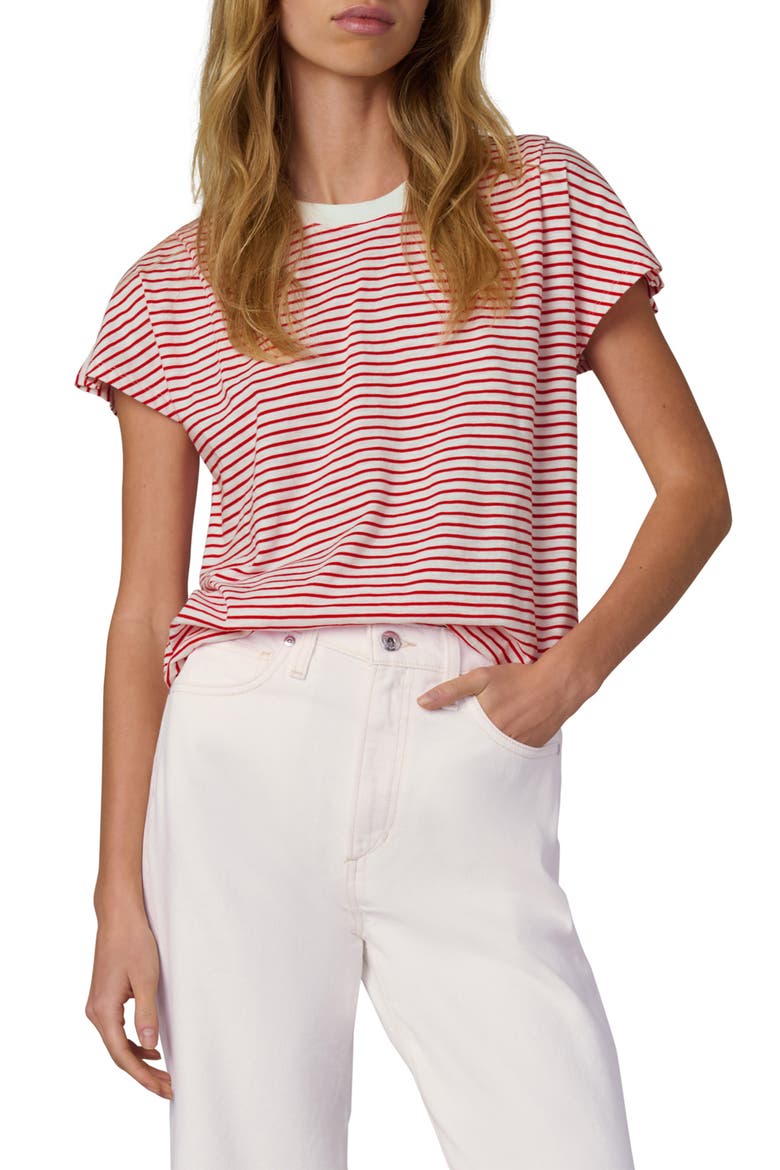 The Bubble T-Shirt, Main, color, CHERRY RED/ WHITE S