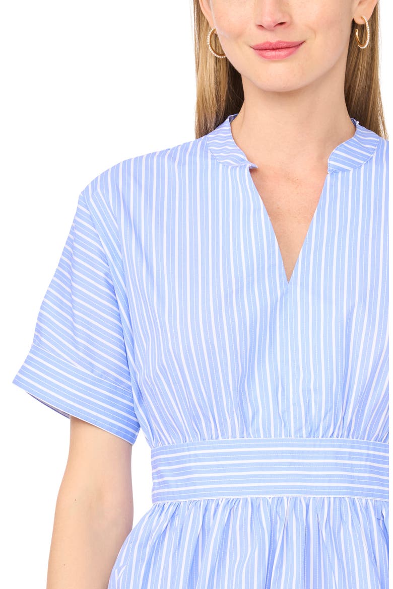 V-Neck Mini Dress, Alternate, color, SERENITY