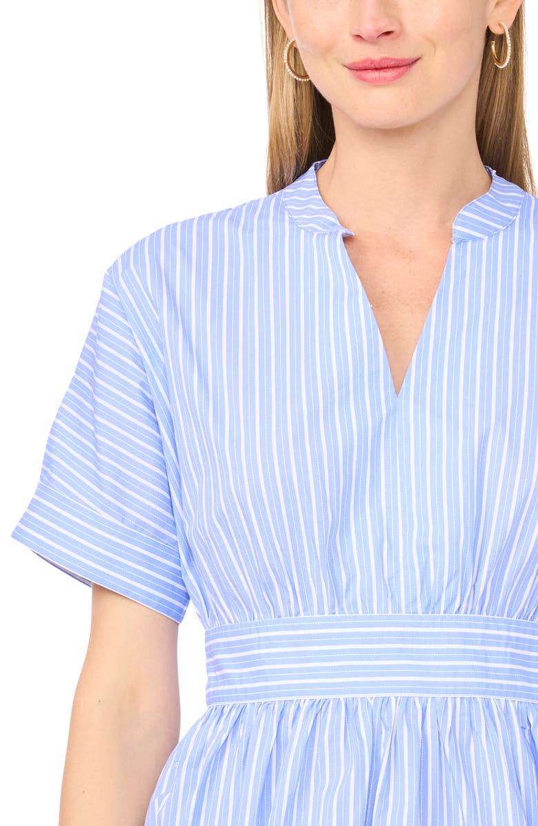 Ted Baker V-Neck Mini Dress, Alternate, color, Serenity