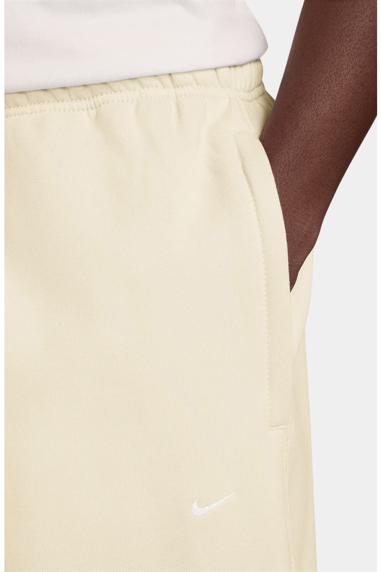 Solo Swoosh Fleece Sweatpants, Alternate, color, COCONUT MILK/ WHITE