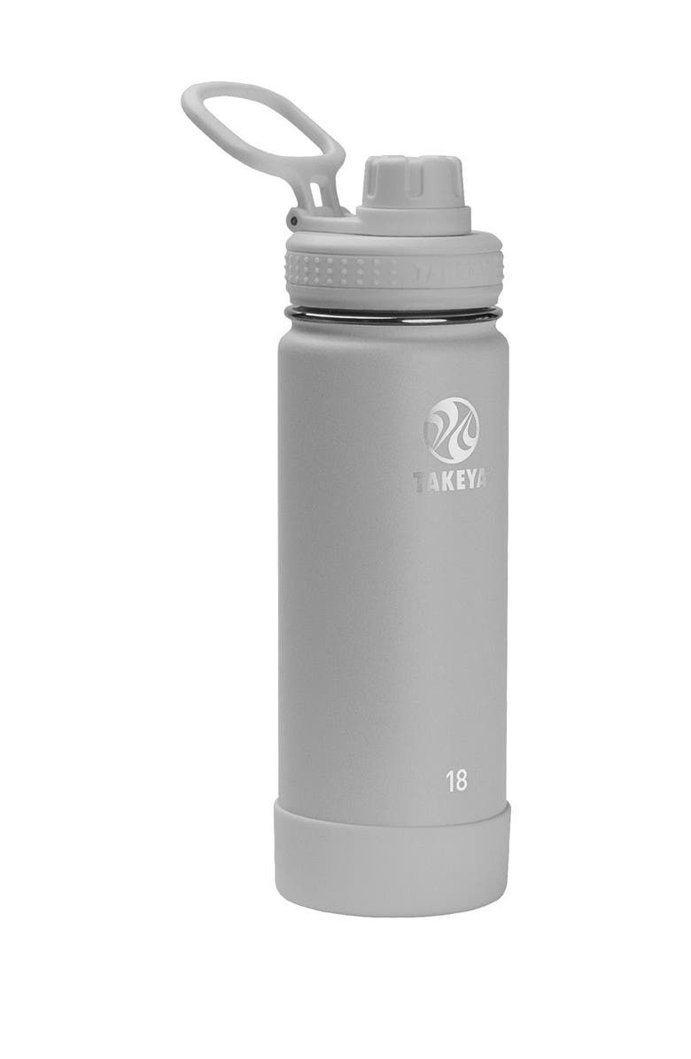 Takeya Pebble Actives Insulated 18 oz. Spout Lid Stainless Steel Bottle, Main, color, 