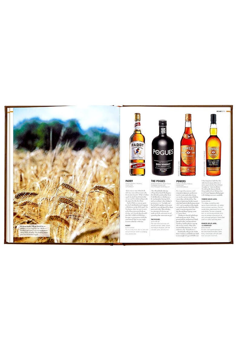 World Whiskey Leather Coffee Table Book, Alternate, color, Brown