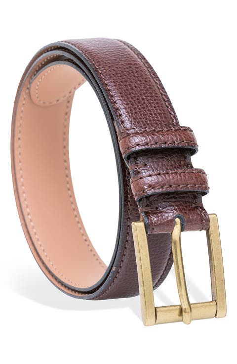 Pebbled Leather Belt