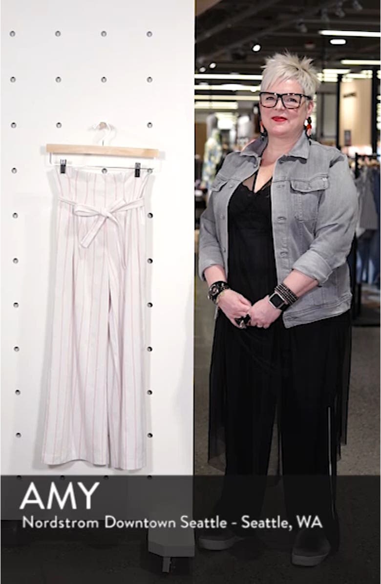 High Waist Crop Wide Leg Pants, sales video thumbnail